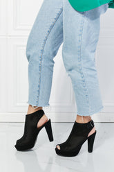 Forever Link Stand Tall Cutout Peep-Toe Heels
